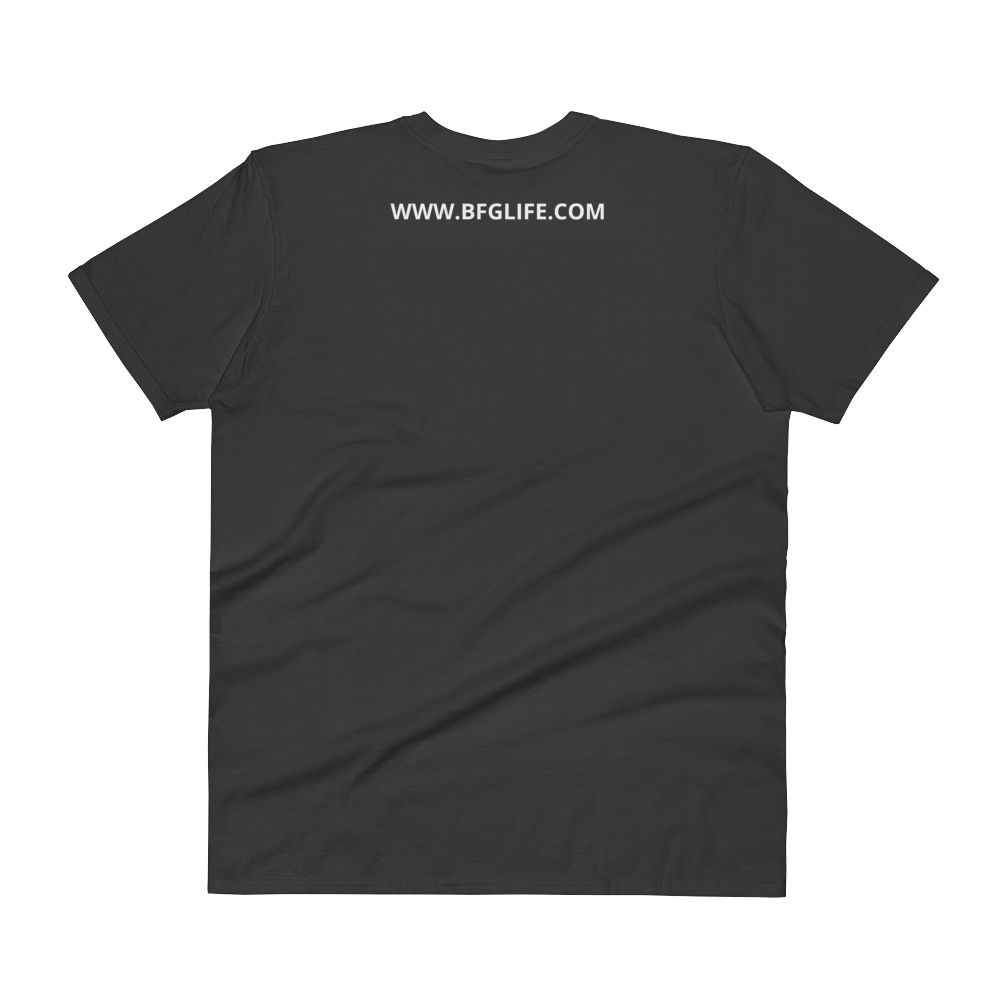 Mens Black  Original Logo Short Sleeve V-Neck Tee