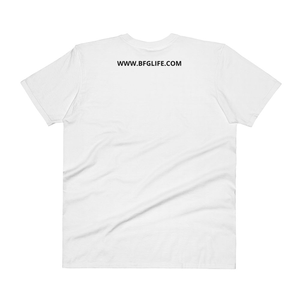 Women's White Original Logo Short Sleeve V-Neck Tee